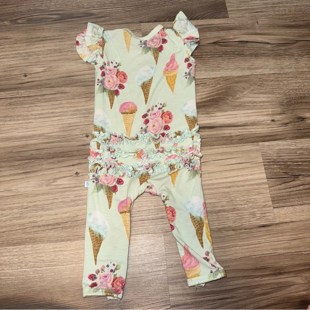 Posh Peanut Sophia Ice Cream Romper 3-6 months bamboo - Picture 5 of 5